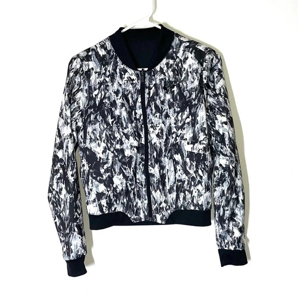 Nike Womens Bonded Woven Reversible Bomber Jacket Size Small - Picture 6 of 12
